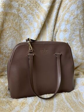 Kate Spade Mauve Leather Dome Satchel